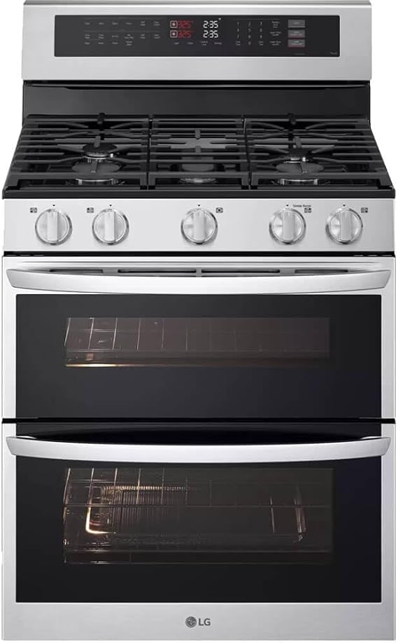 double oven gas range