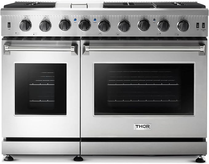 double oven gas range