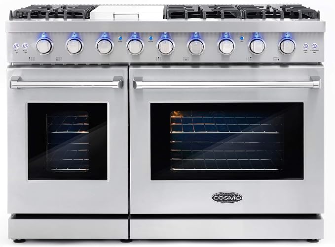 double oven gas range