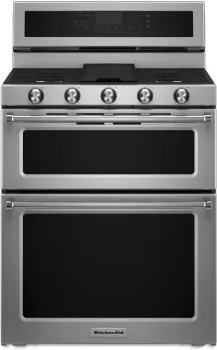 double oven gas range
