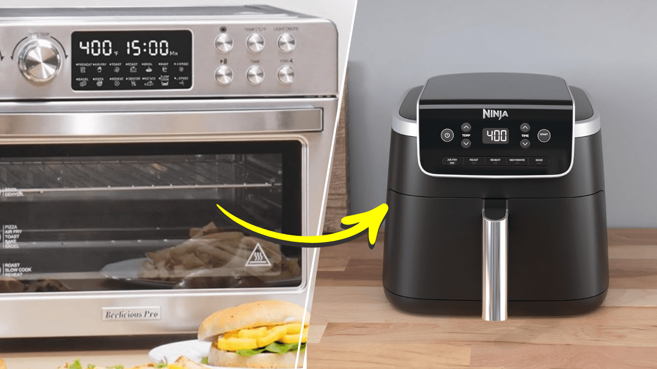 oven to air fryer conversion